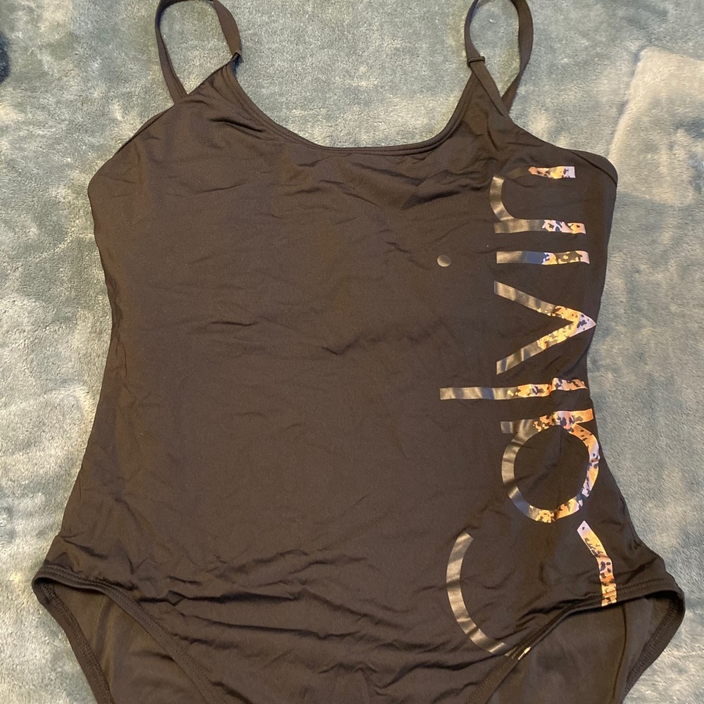 Black One piece Calvin Klein bathing suit